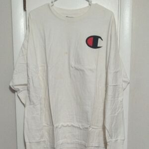 Champion Classic White Tee with Iconic Logo